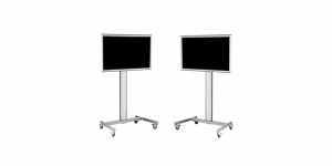 Ekrany LED/LCD ze mobilnymi stojakami wynajem